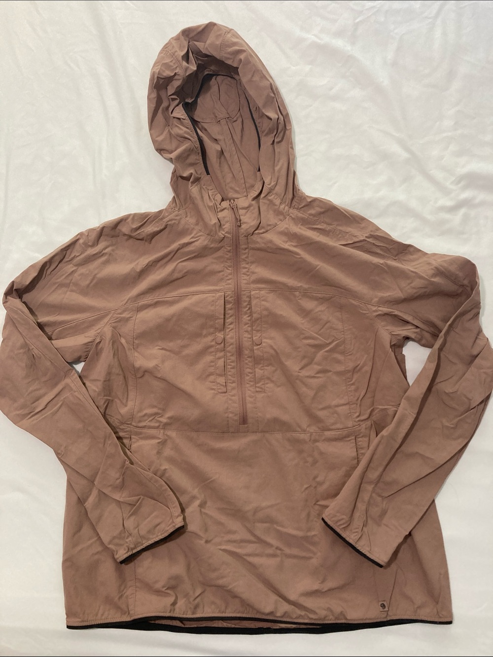 Mountain Hardwear Lightweight Hooded Anorak Jacket - Dusty Rose